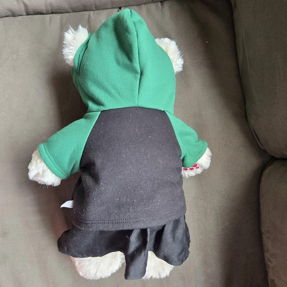 Build A Bear White‎ Plush Harry Potter Slytherin Outfit Hoodie Shirt Skirt BABW